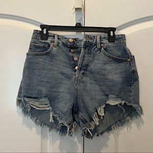 Wild Fable High-Rise Distressed Jean Shorts